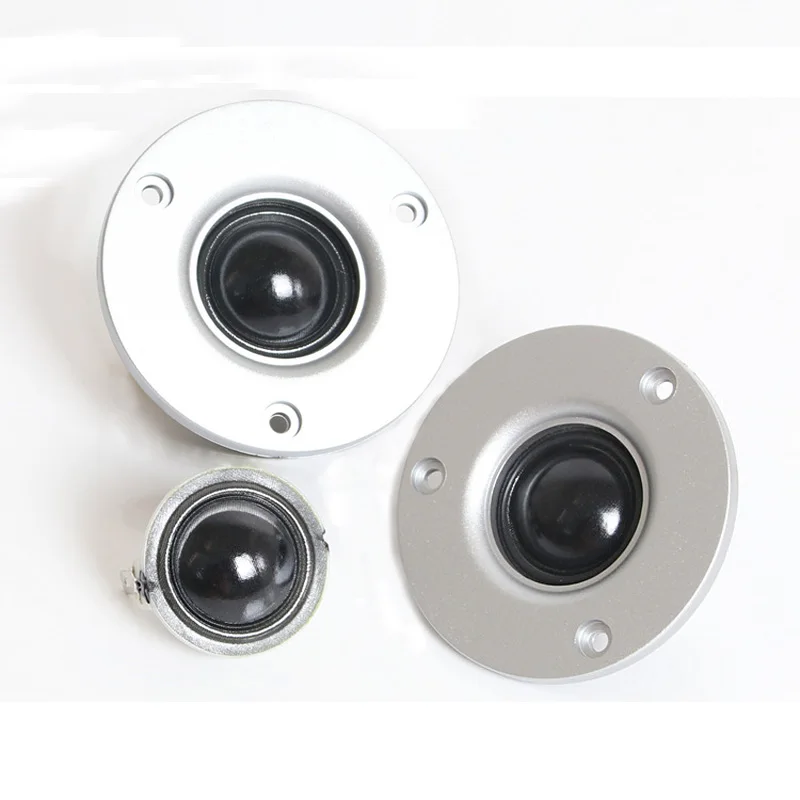 3&quot inch 74mm 4Ohm 6Ohm 20W HIFI Silk Film High Pitch Tweeter Audio Car Modification Treble Speaker Stereo Loudspeaker #Silvery |