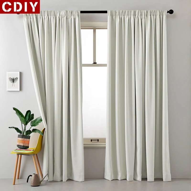Однотонные светонепроницаемые шторы CDIY для гостиной спальни современные