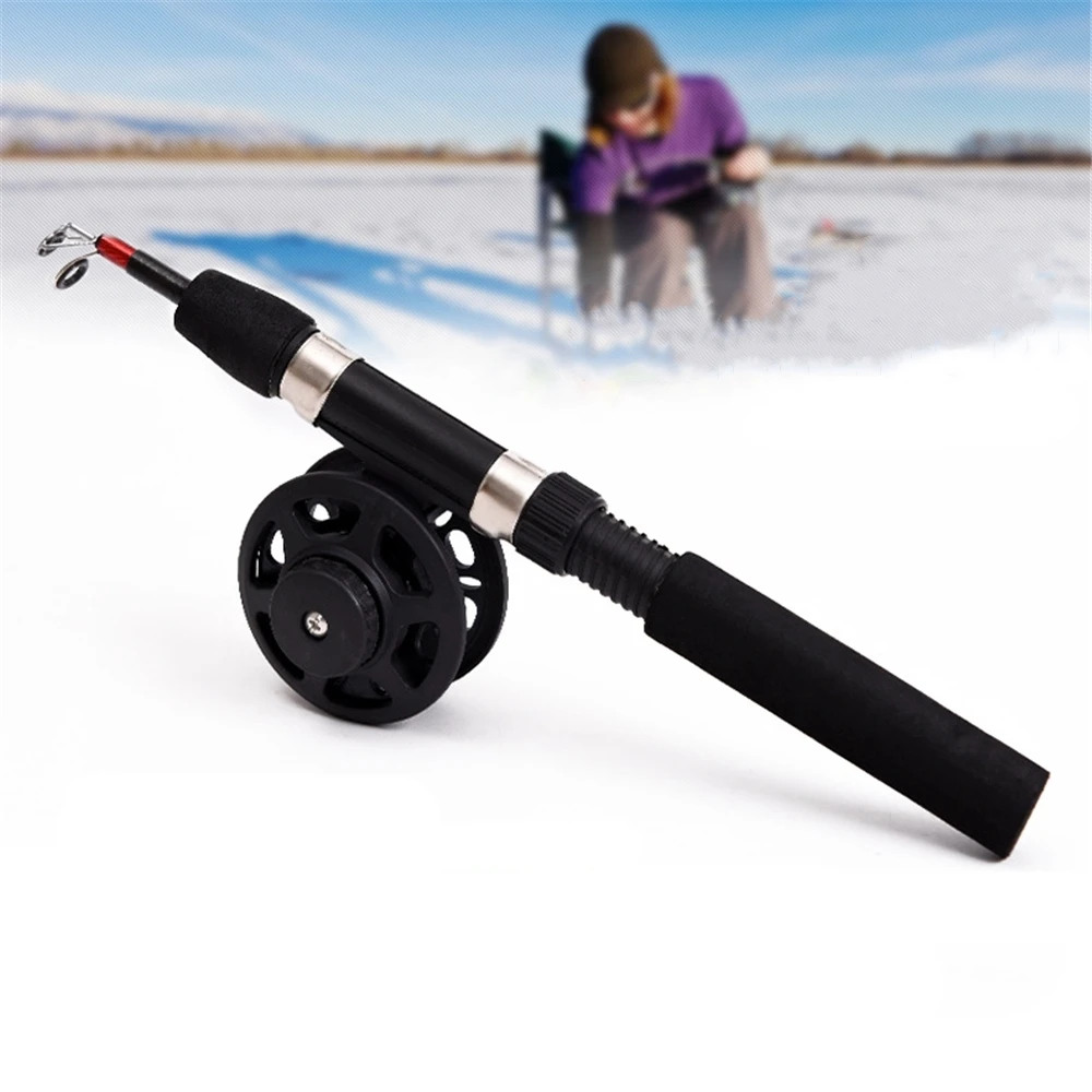 Катушка для удочки подледной рыбалки суперкороткая из стеклопластика легкая