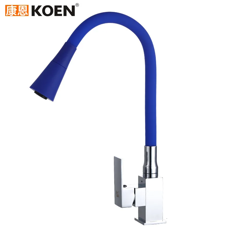 Expert четыре квадратных горячей и холодной смешивания кухонный кран цвет