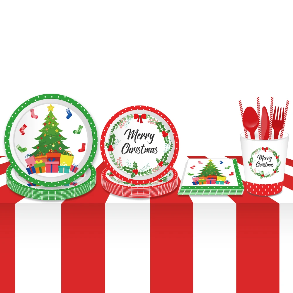 

20pcs Merry Christmas Celebration Party Napkins Napkin Sets Disposable Tableware Napkin Napkins for Xmas Party Use