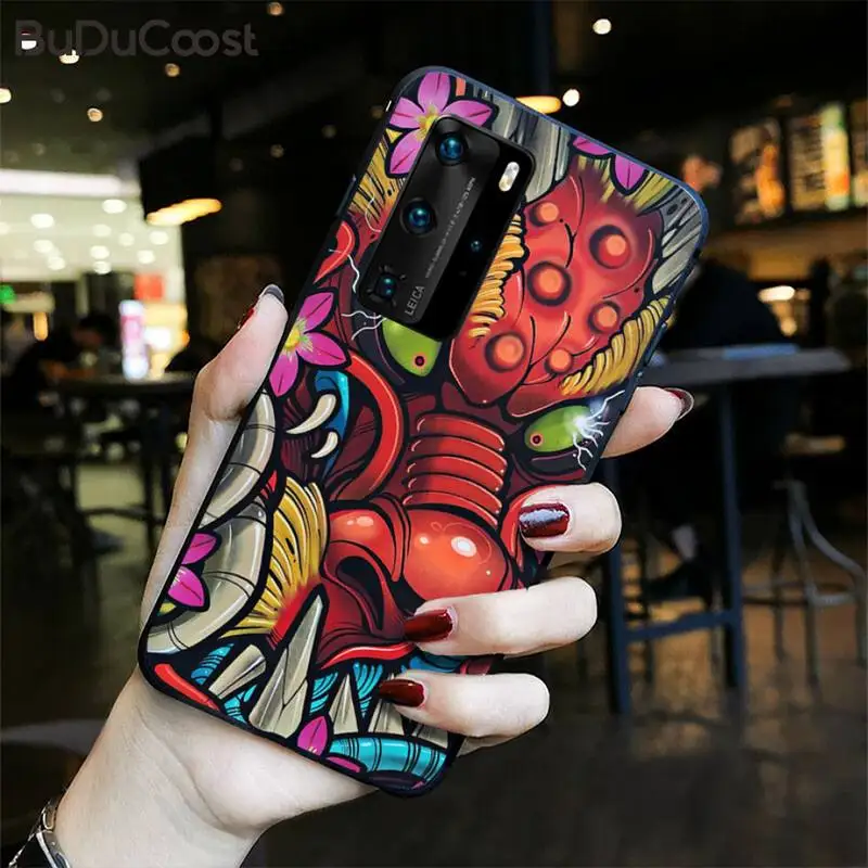 

CUCI Samurai camouflage graffiti Phone Case for Huawei P20 P30 P20Pro P20Lite P30Lite P10 P Smart plus P10Lite P40 Pro P40 lite