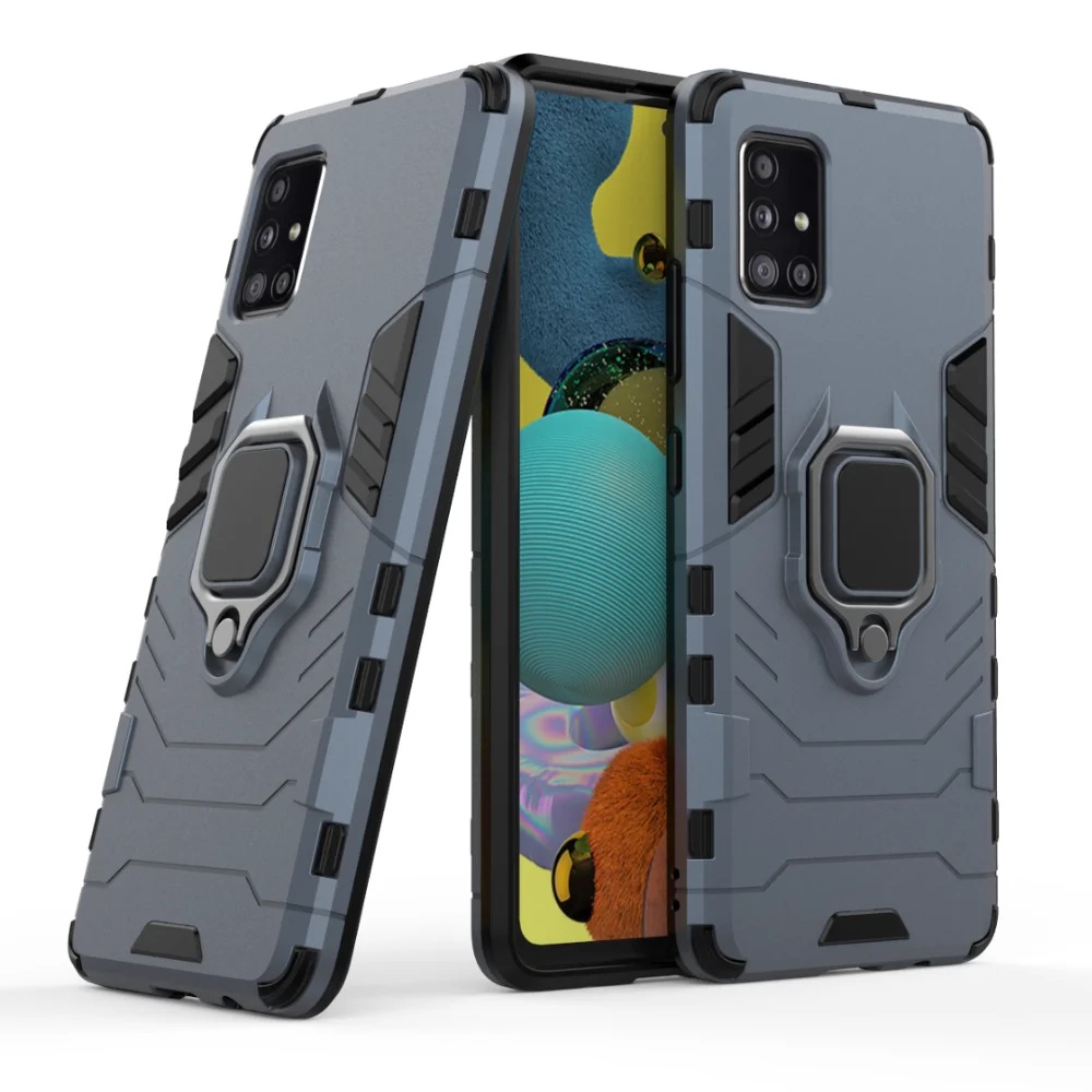 Роскошный бронированный противоударный чехол для Samsung Galaxy A01 A11 A31 A41 A51 A71 A91 Note 20 Plus