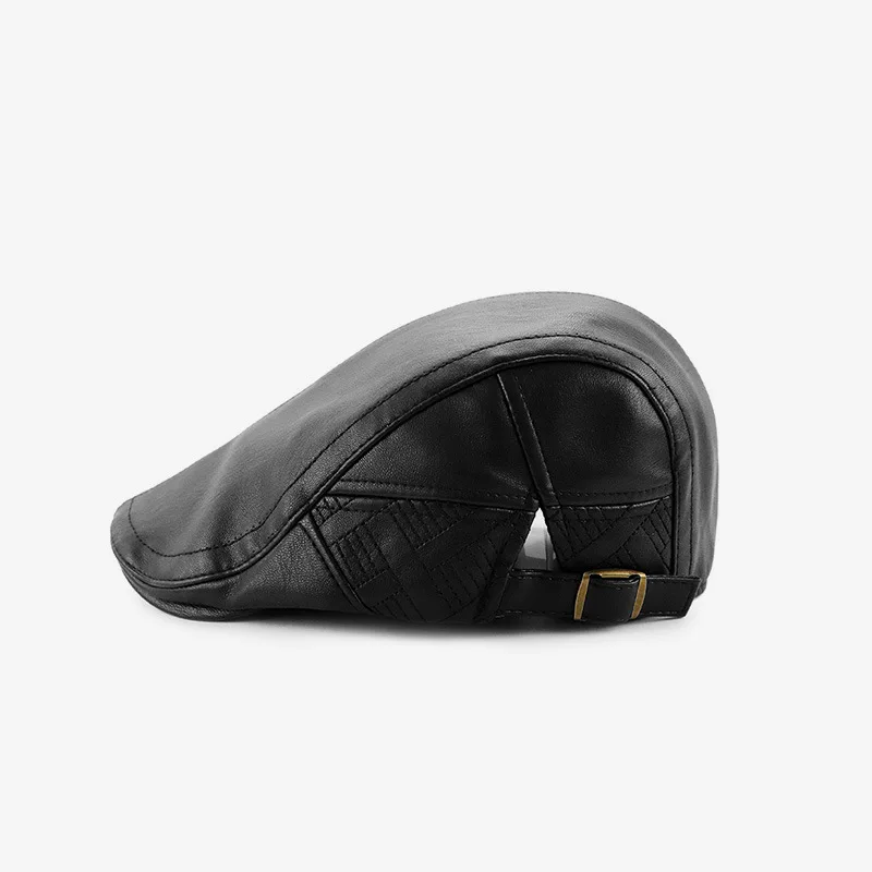 

Autumn and winter peaked cap solid color hat middle-aged and elderly warm and velvet fashion hat