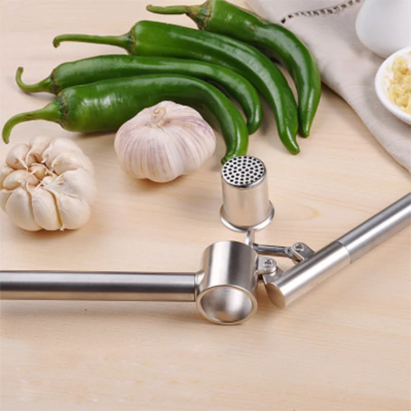 Супер стальная ручная соковыжималка пресс для чеснока дробилка имбиря слайсер