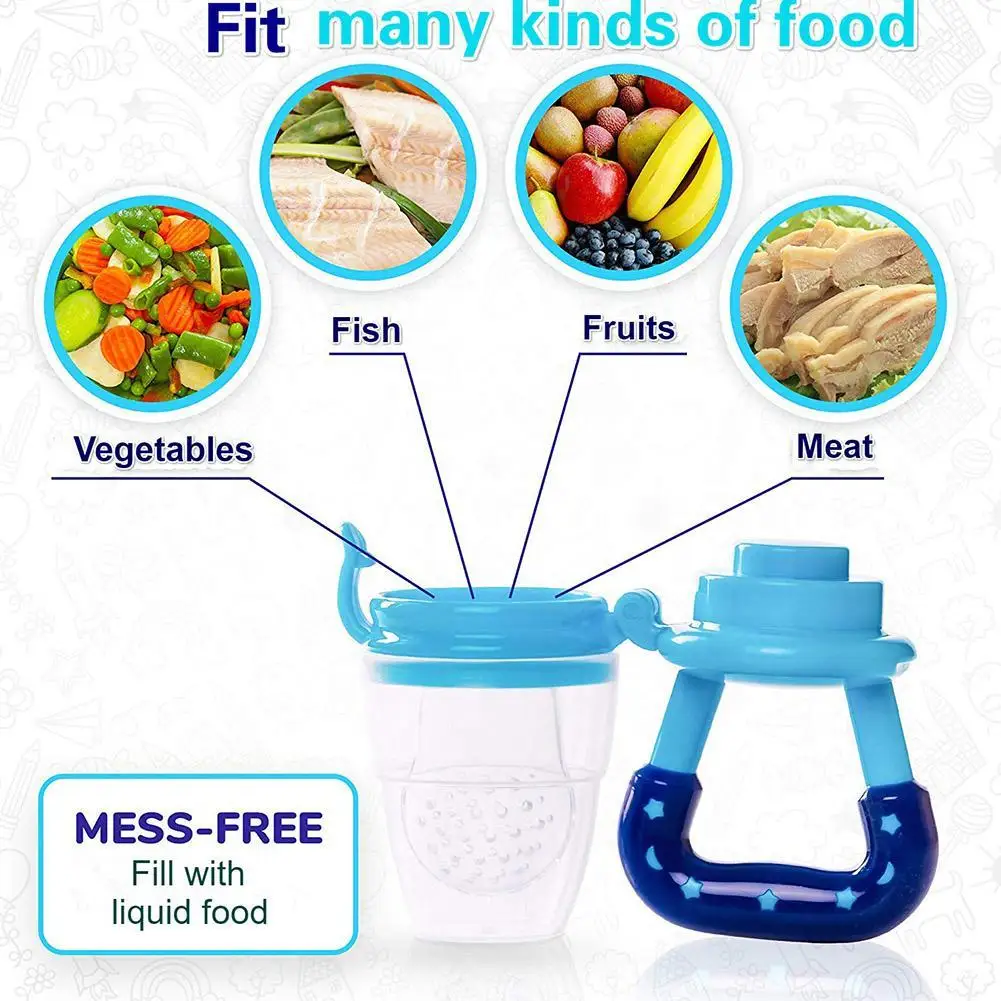 

Child Baby Pacifier Food Supplement Feeding Fruit Vegetable Pacifier Safe Nipples Baby Non-toxic Portable Feeder V9Y0