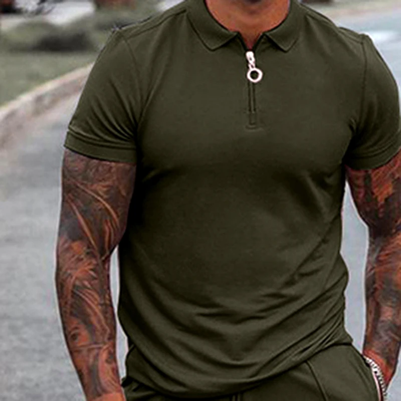 

New Summer New Men Shorts Sets Short Sleeve T-shirt + Shorts Solid Male Tracksuit Set Men Brand Clothing 2 Pieces Sets
