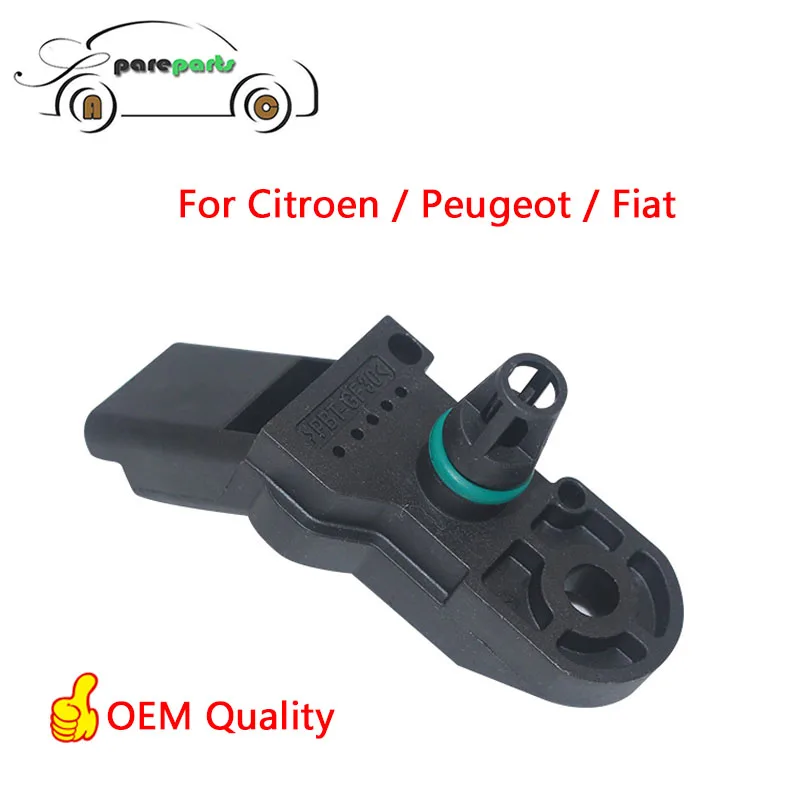 

Manifold Air Pressure Sensor for Peugeot Citroen Fiat 0261230043 9639381480 96365830 467680 1920AJ Map Sensor Air Intake System