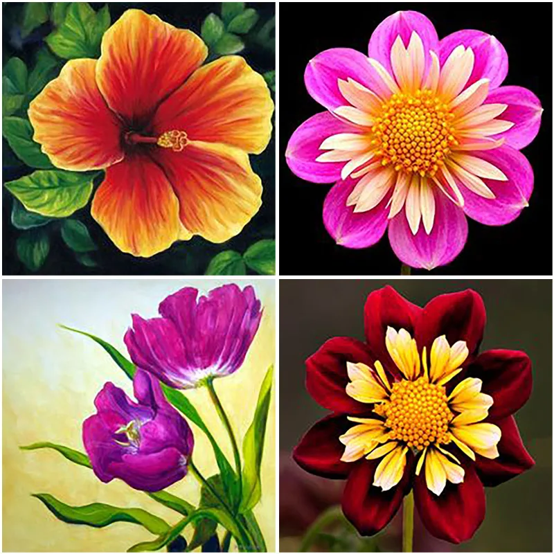 

DIY Flower Vase 5D Diamond Painting Full Square Drill Cross Stitch Kit Rose Embroidery Mosaic Wall Art Resin Home Decor Gift