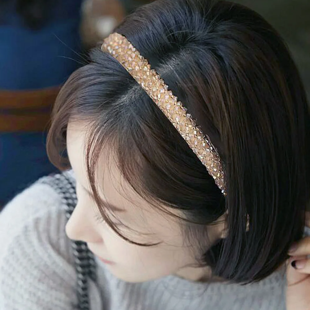 

Girls Shiny Luxury Rhinestone Hair Band Diamond Hair Hoop Hair Women Crystal Headbands Headwear Fashion Elegant Hair Accessories