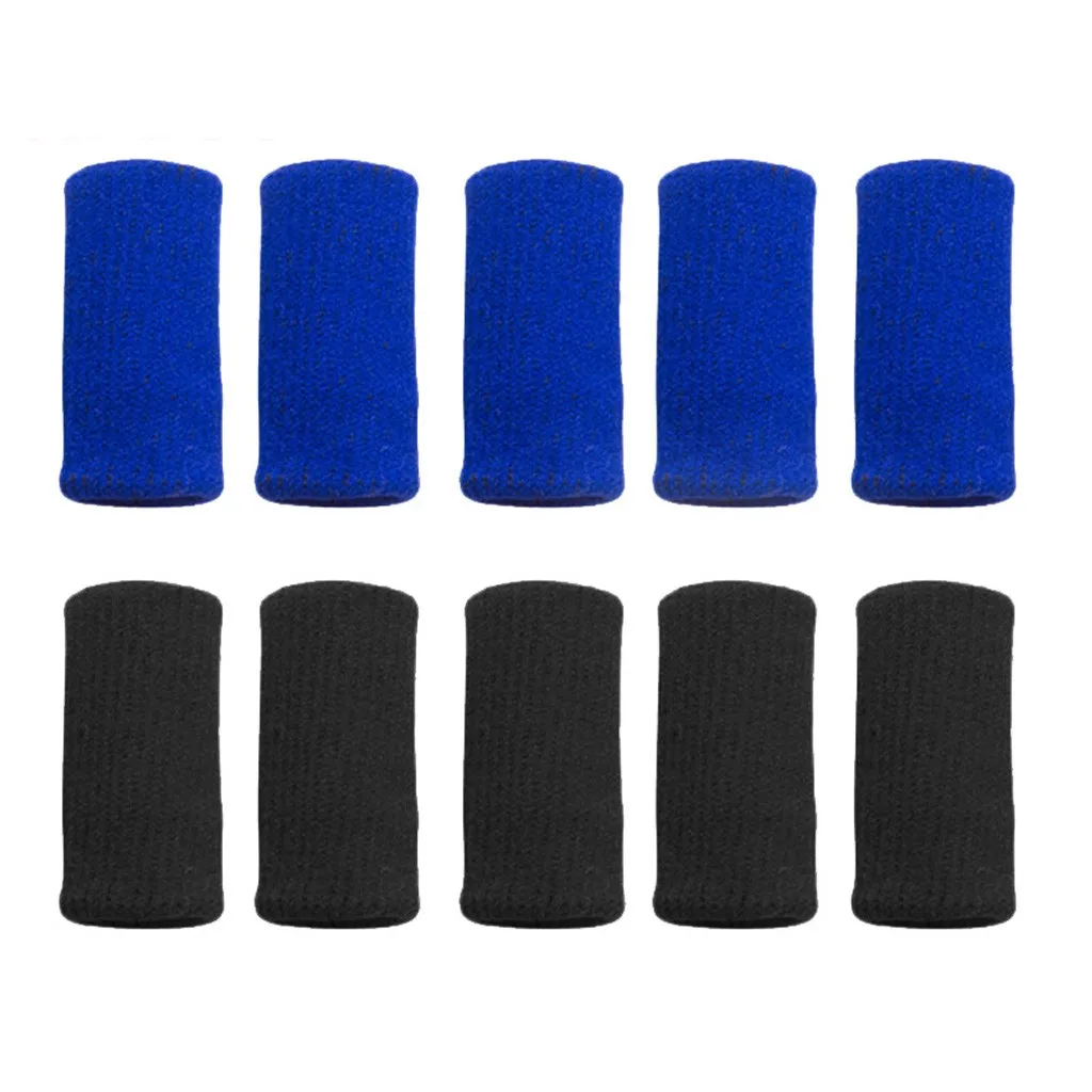 

10PCS Set Finger Sleeves Washable Protective Fingertip Sports Guard Braces adjustable elbow protection sports Safety guard