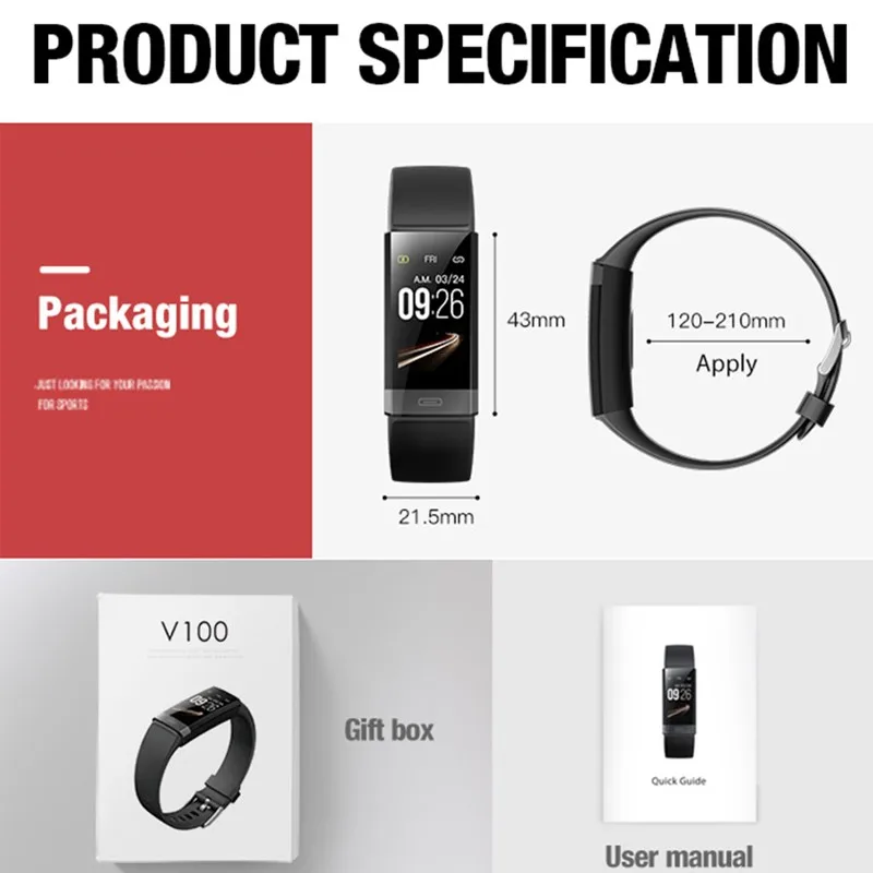 

Smart Miband 3 Color Screen Bracelet Heart Rate Fitness Music Bluetooth 50M Waterproof New Smart Watch SmartBand