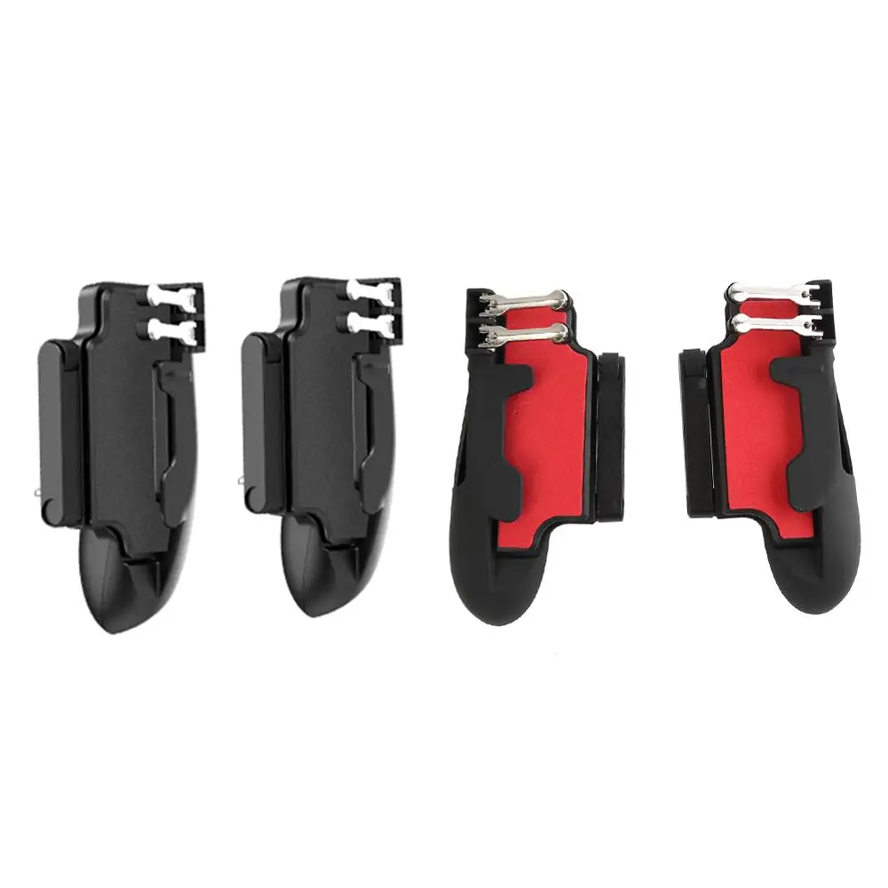 

1Pair Pubg Controller for iPad 6 Fingers Aim Keys Free Fire L1R1 Trigger for Pubg Hand Grip Gamepad for Android/iOS Smart Tablet