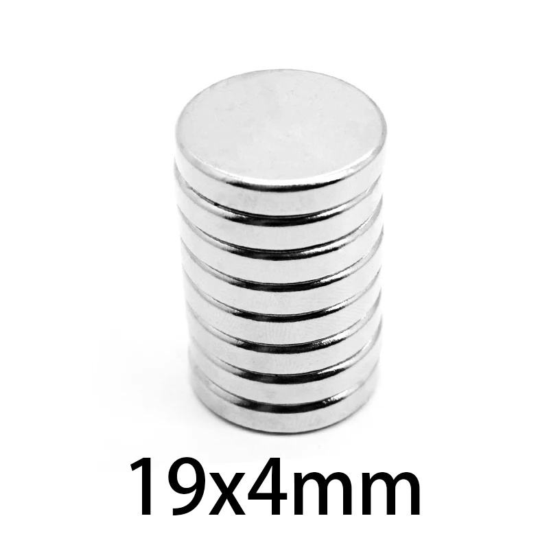 Мощные круглые магниты 5-50 шт. 19x4 мм неодимовый магнит с простыней Постоянный NdFeB