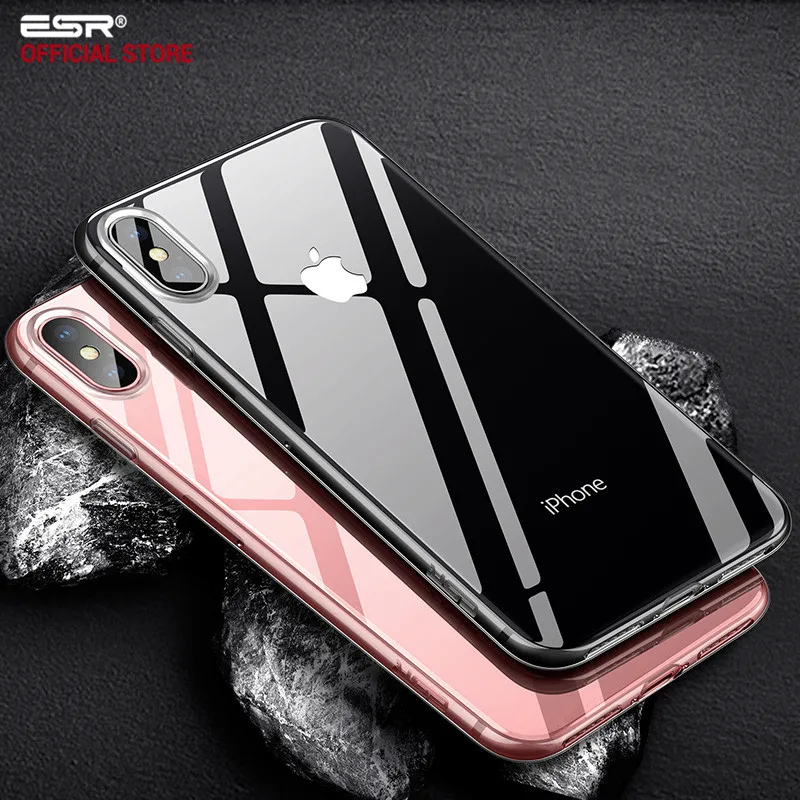 ESR чехол для iPhone X XS XR XS Max чехол прозрачный чехол Бампер прозрачный мягкий TPU чехол ультра тонкий светильник чехол для iPhone 7 8 Plus
