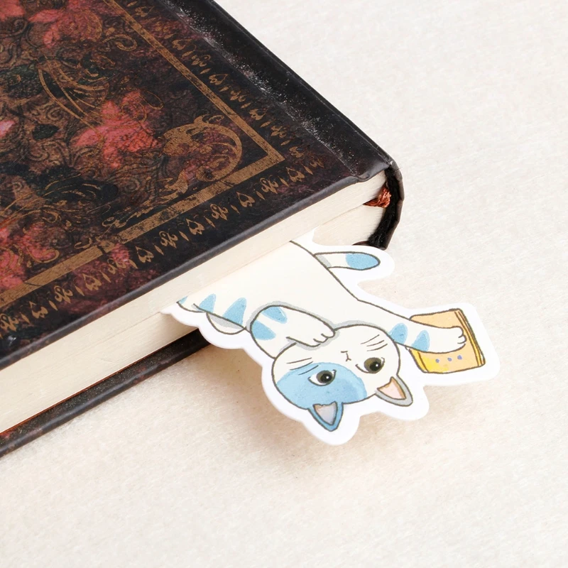 

Новинка, 30 шт., бумажная Закладка в виде мультяшного кота, кошки, фотоальбом, коллекция сувениров