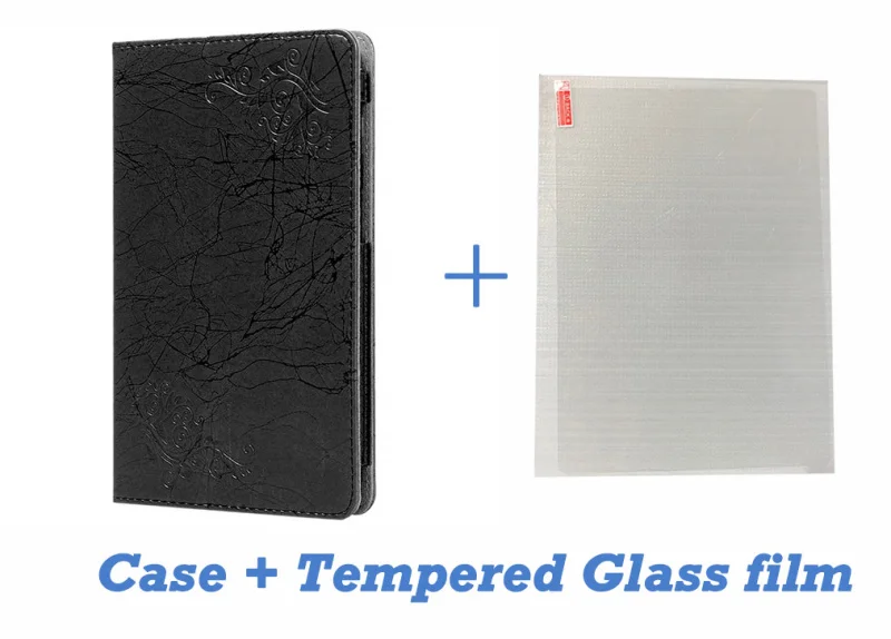 2-black-glass film Высококачественный чехол для CHUWI HI9 Pro, 8,4 дюймов, планшет, ПК, Модный чехол из ПУ кожи, чехол для CHUWI hi9 pro+ экранная пленка, подарки - Цвет: 2-black-glass film