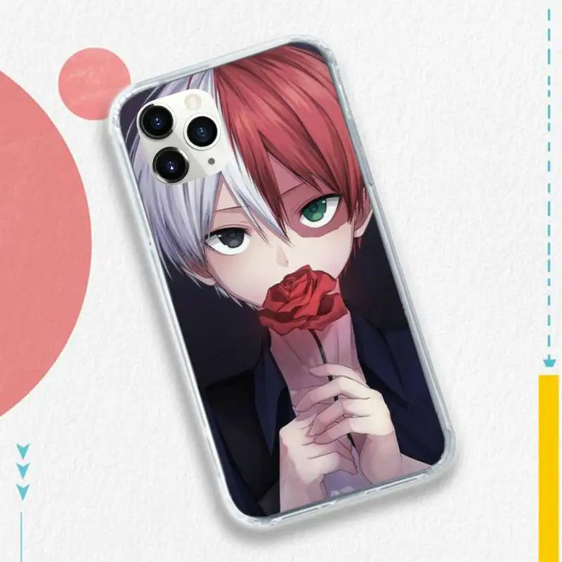

Anime Todoroki Shoto My hero Phone Case for iPhone 11 12 pro XS MAX 8 7 6 6S Plus X 5S SE 2020 XR