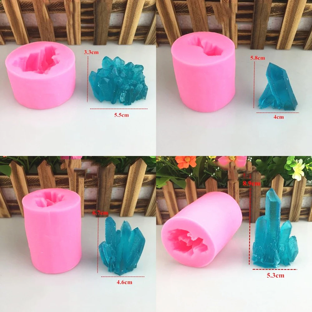 4 шт./компл. Прозрачная силиконовая форма зеркальная для эпоксидной смолы сделай