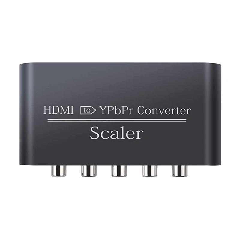 Видеоадаптер HDMI/YPbPr 1080p 5 х RCA с функцией масштабирования внешним источником тока |