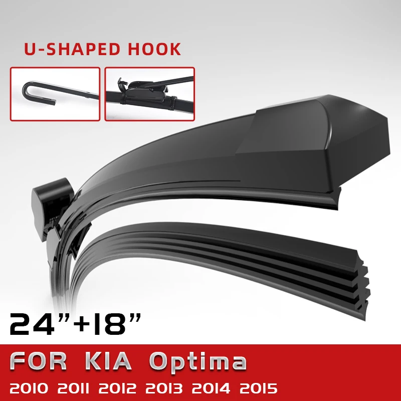 

CELANOVA Double Sided Rubber Windscreen Wiper Front Wiper Blades For KIA Optima 2010 - 2015 24"+18"