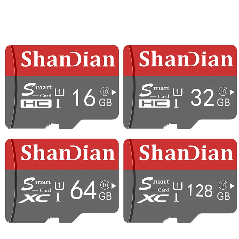 ShanDian Original Micro SD Card 64GB Class 10 Memory microSD 8GB 16GB 32GB TF microSDHC/SDXC for Smartphone/Tablet PC | Компьютеры и