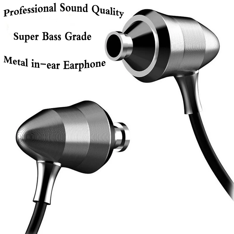 

Металлические наушники-вкладыши FG001 с дополнительным басом, наушники-вкладыши с микрофоном для xiaomi huawei honor phone, игровая mp3 музыка