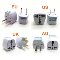 20pcs universal us uk au to eu plug usa to euro europe travel wall ac power charger outlet adapter converter socket