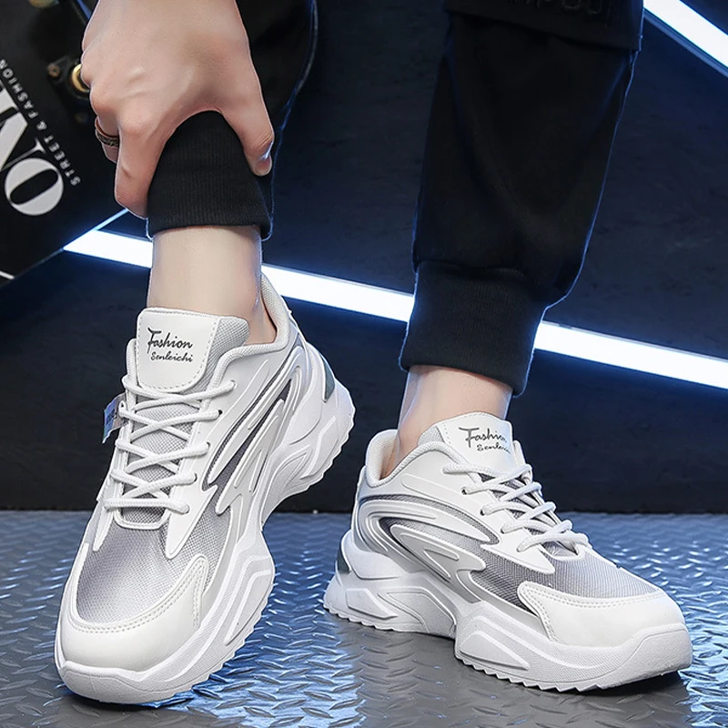 

Men Lightweight Breathable Casual Shoes Autumn Winter Sports Shoes Plus Velvet Platform Outdoor Running Shoes Zapatillas Hombre