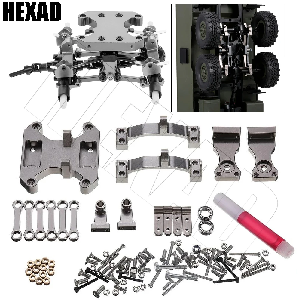 

1:16 Metal Chassis Accessories Unassembled DIY Upgrade Parts Modified Metal Seesaw for WPL B16 B36 1/16 6WD Ural Army Truck Toy