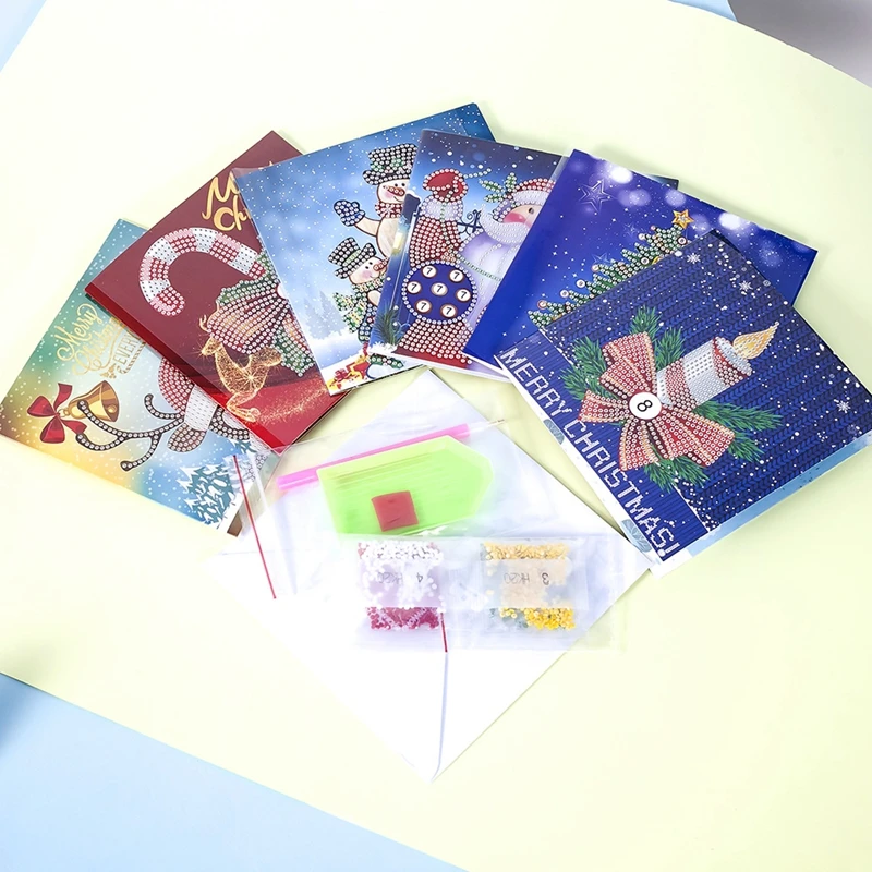 5D алмазная картина поздравительная открытка Рождественское украшение день
