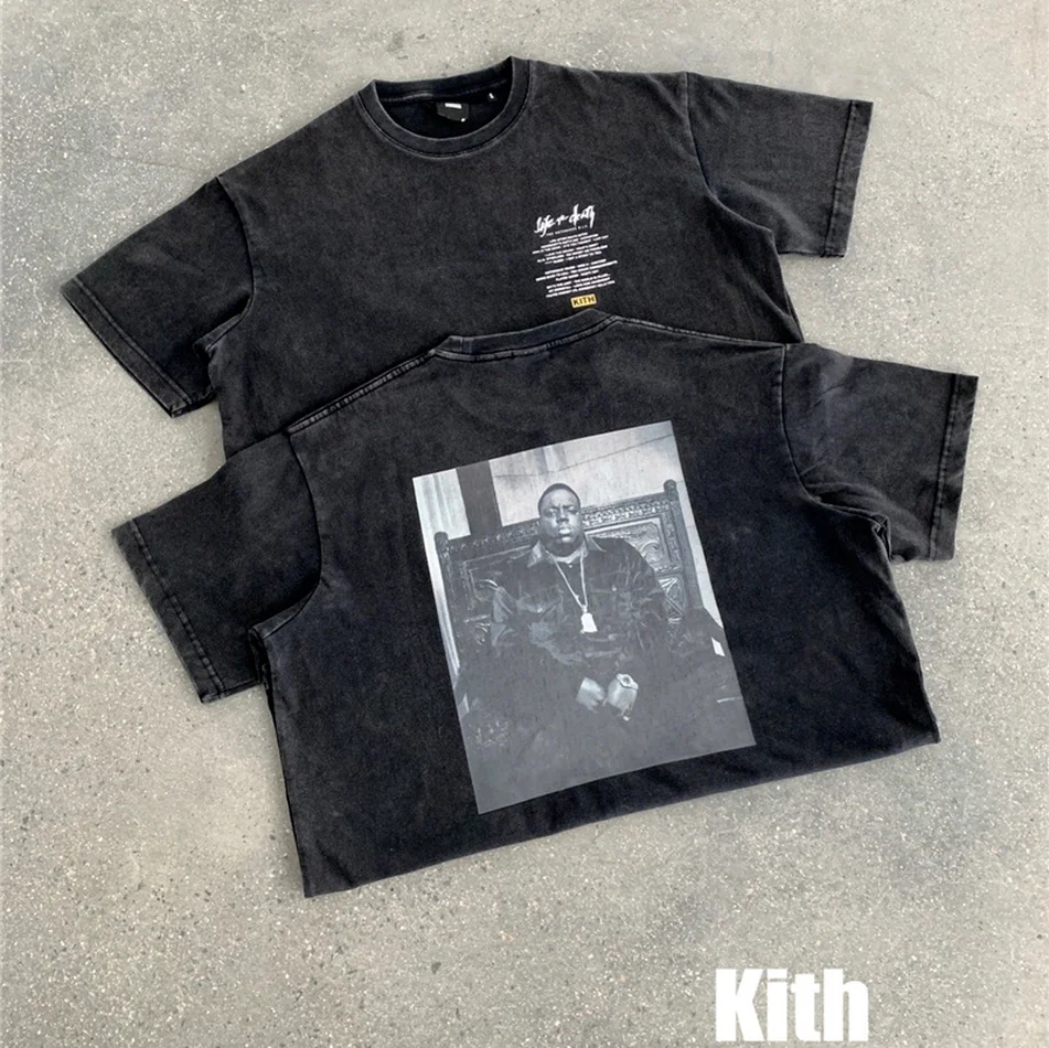 

2021ss KITH Biggie Vintage T Shirt Men 1:1 Best Quality T-shirt Summer Style KITH Top Tees woman tshirts