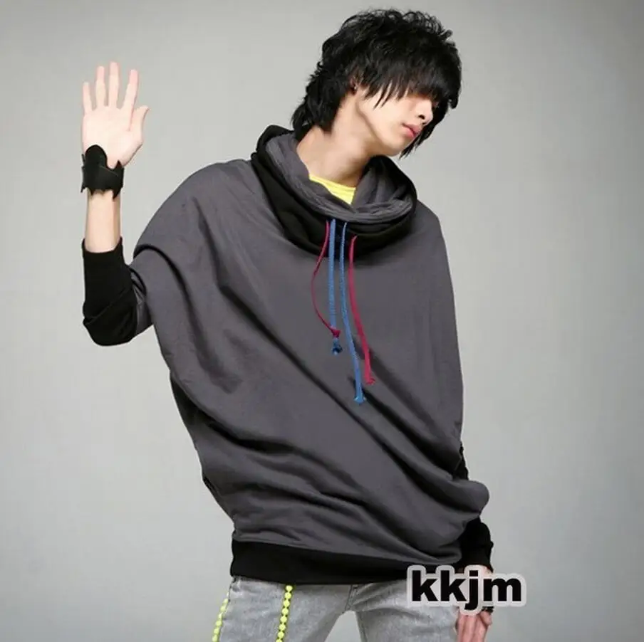 

Shipping Men Free 's Leisure Korean Hooded Long - Sleeved Coat / S-3xl