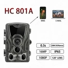 Фотоловушка HC-801A охотничья фотоловушка 0,3 s время запуска с ночной версией фотокамера трапеция S1 6 МП 1080P IP65 Охотник за дикой природой фотокамера