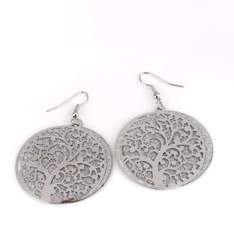 Классические серьги-подвески золотистого и серебряного цветов для женщин