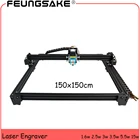 Лазерный станок 15 Вт cnc Резец для древесины, лазерный гравер большой площади 150 см 5500 МВт, пластик для гравировки, лазерного гравера волокна