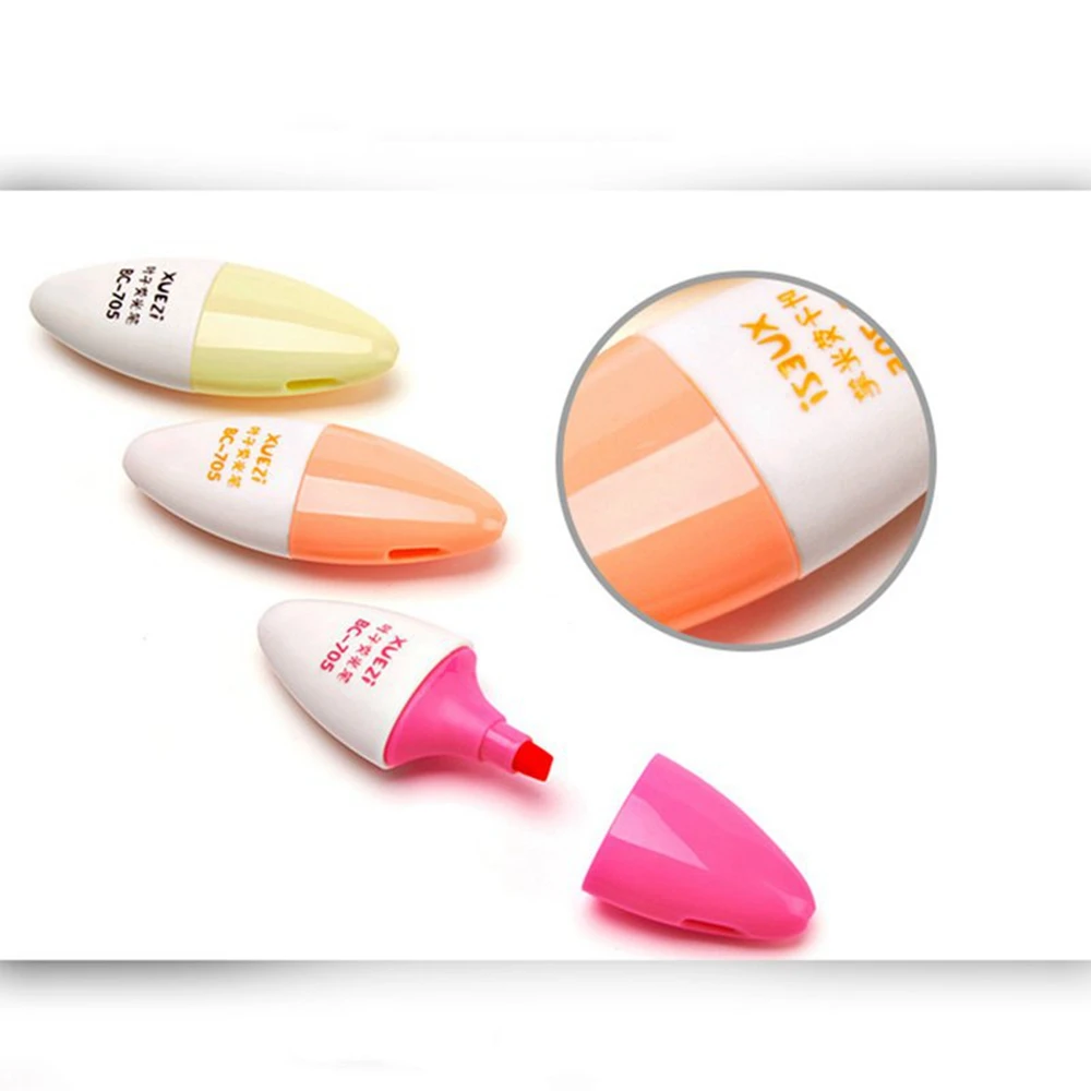 6 шт./компл. лист мини маркер ручка кавайные ручки канцелярских принадлежностей