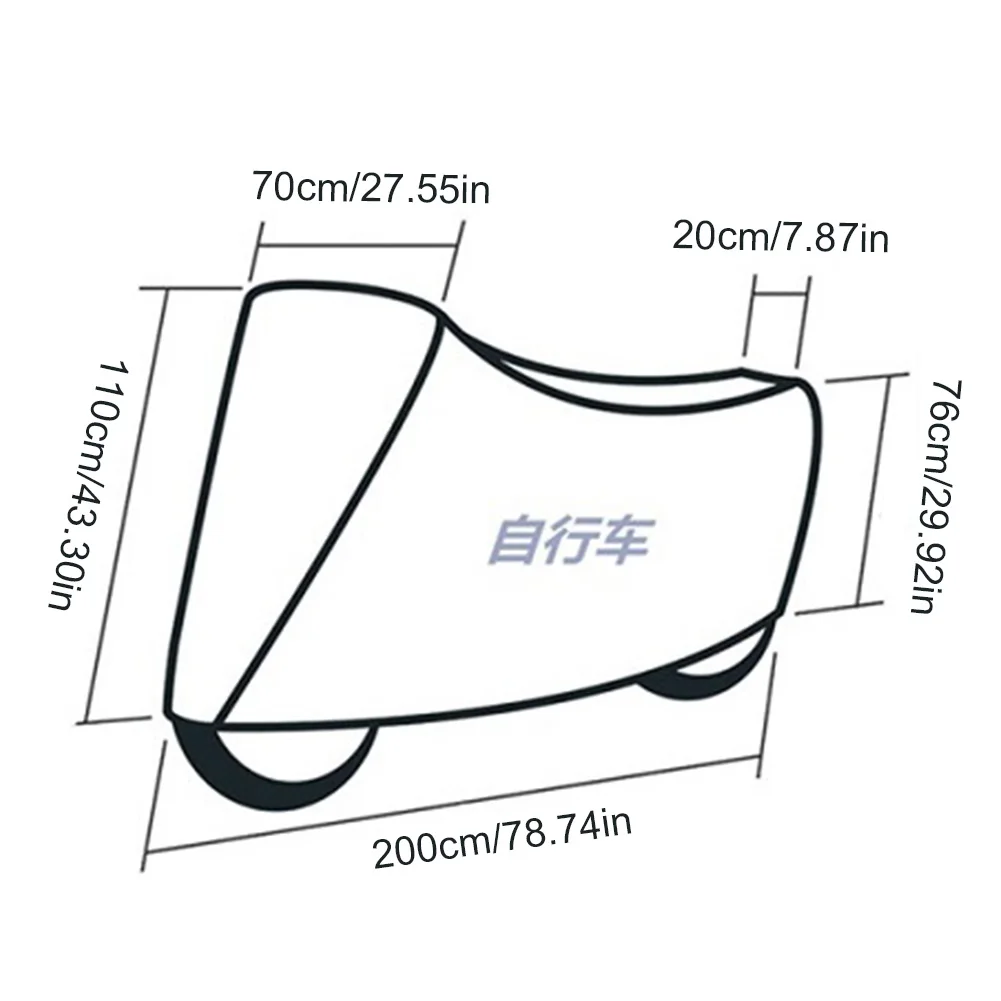 

Motorcycle cover universal Outdoor UV Protector Scooter All Season waterproof Bike Rain Dustproof cover 210T