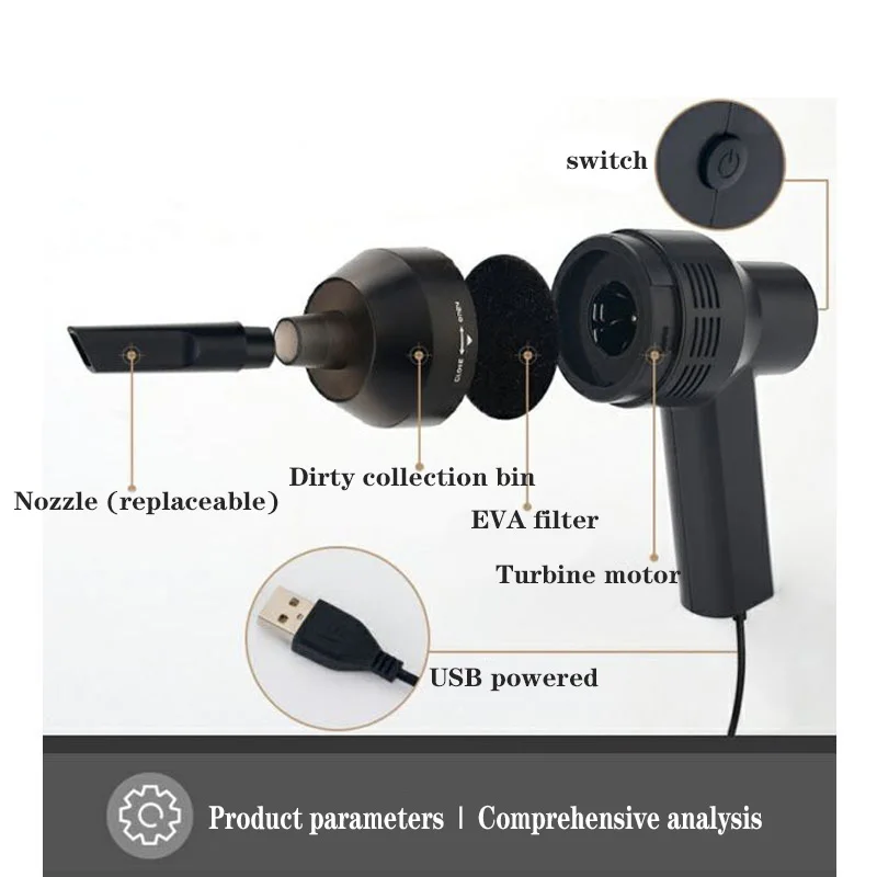 Мини-пылесос с USB ручной HK-6019A