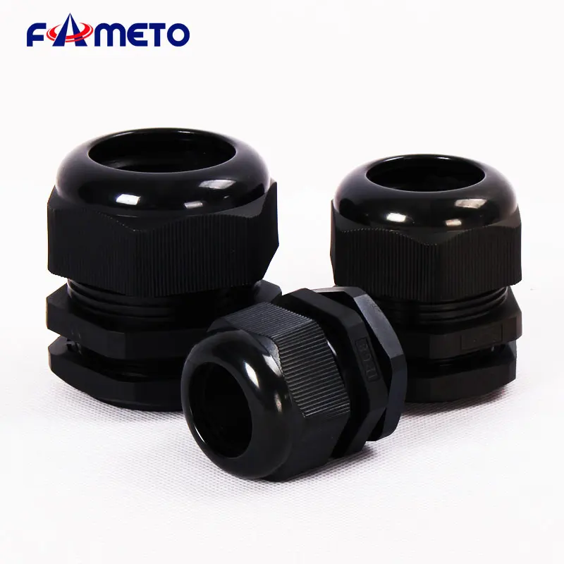 Черная кабельная втулка IP68 нейлоновый материал водонепроницаемый разъем PG7 PG9 PG11