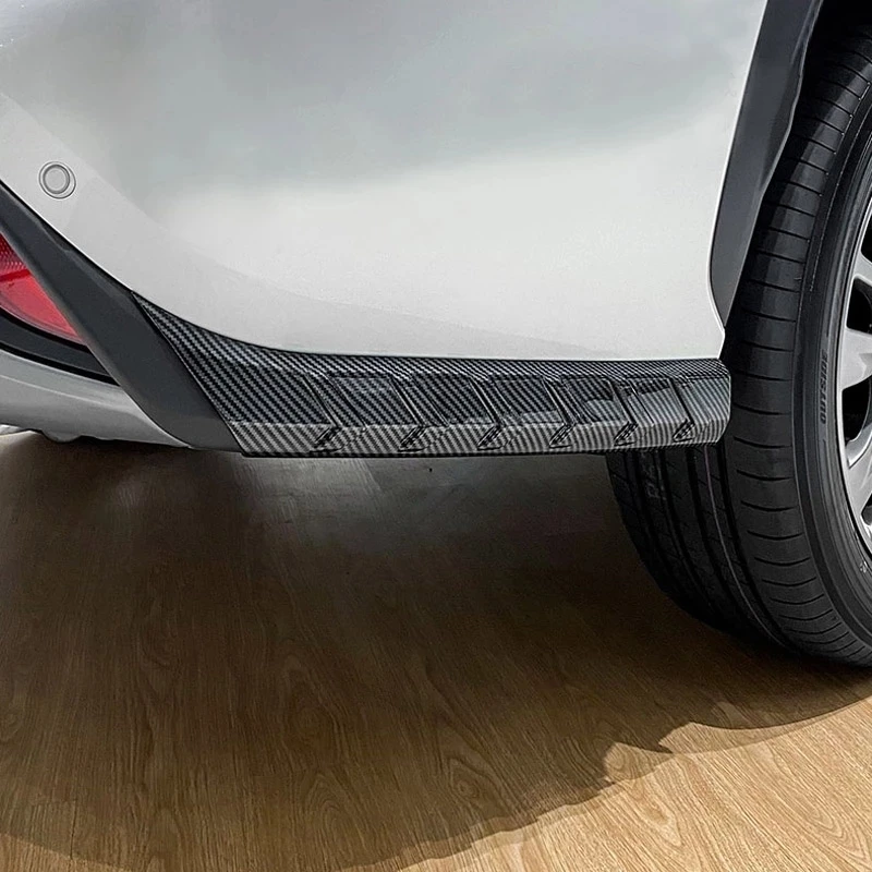 

For Toyota Highlander 2021 2022 ABS Black Rear Corner Trims Rear Bumper Anti-Scratch Decorative Strips Guard Styling Moudling