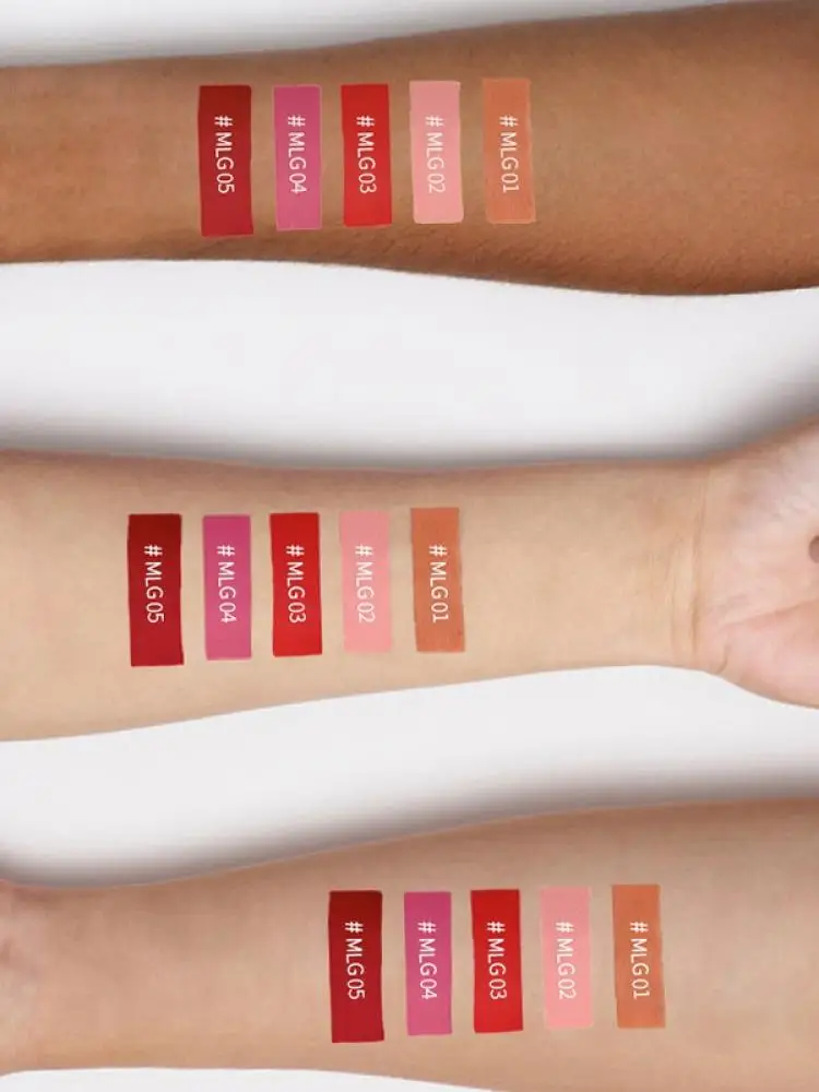 

5 Colors Shimmer Pearl Nude Matte Liquid Lipstick Non-stick Cup Long Lasting Not Fade Beauty Cosmetics Easy to Wear Lipstick