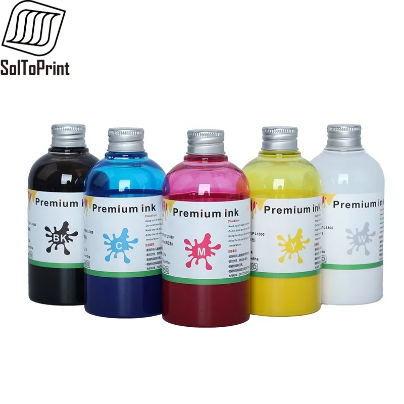 Direta de Dtf para Impressão de Filme de Pet e Transferência de Dtf para Epson Tinta de Transferência de Filme de Tinta de 200ml Dtf para Impressora de Filme de Transferência para Epson * 5 de Dtf