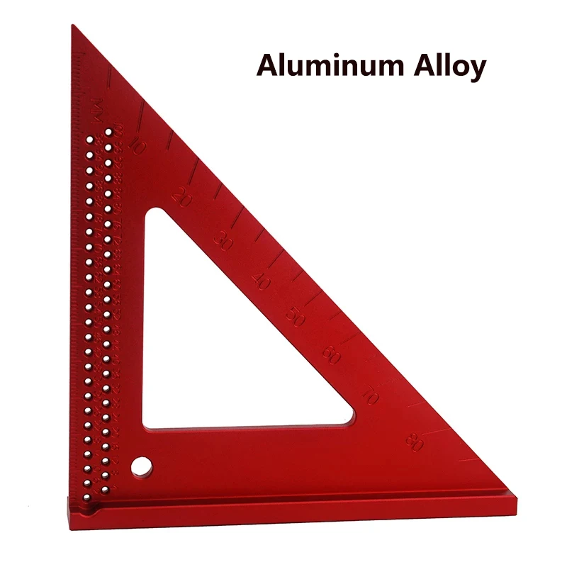 Метрическая треугольная линейка из алюминиевого сплава для