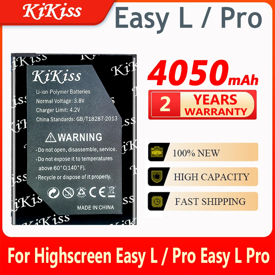 

Аккумулятор KiKiss большой емкости на 4050 мАч для Highscreen Easy L / Pro Easy L Pro