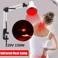 150w red infrared light therapy lamp heating light with clamp back shoulder neck pain relief health care
