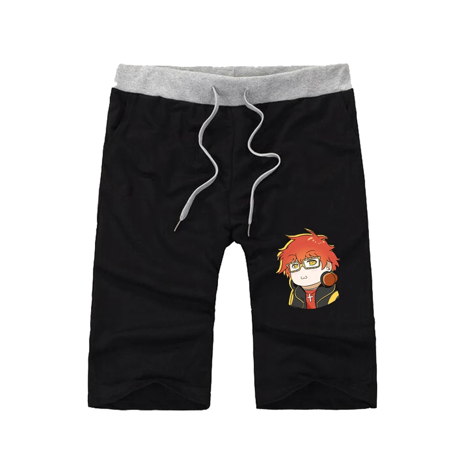 

anime Mystic Messenger shorts Men Short Sweatpants teenagers Summer Breathable Elastic Waist cotton Short Pants Casual shorts