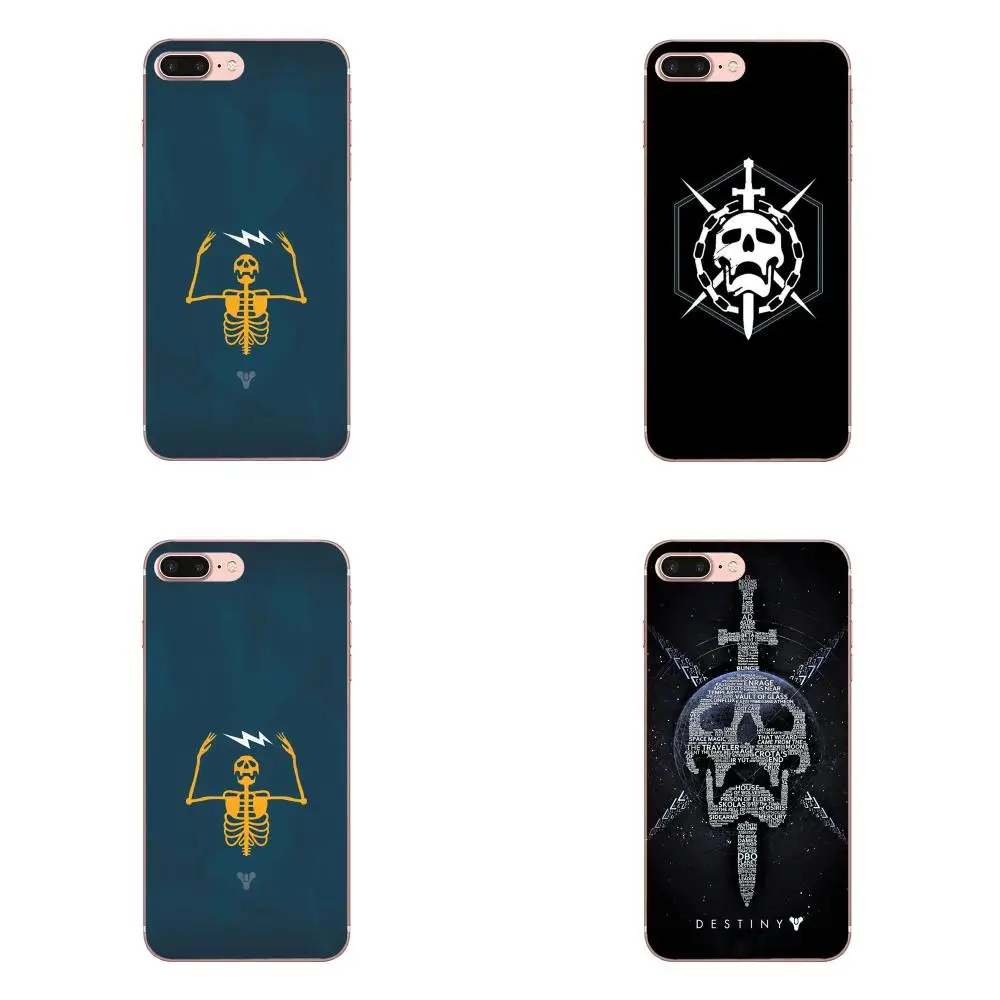 Популярная игра Destiny Raid эмблема череп мягкий TPU Новое поступление 2017 года для Xiaomi