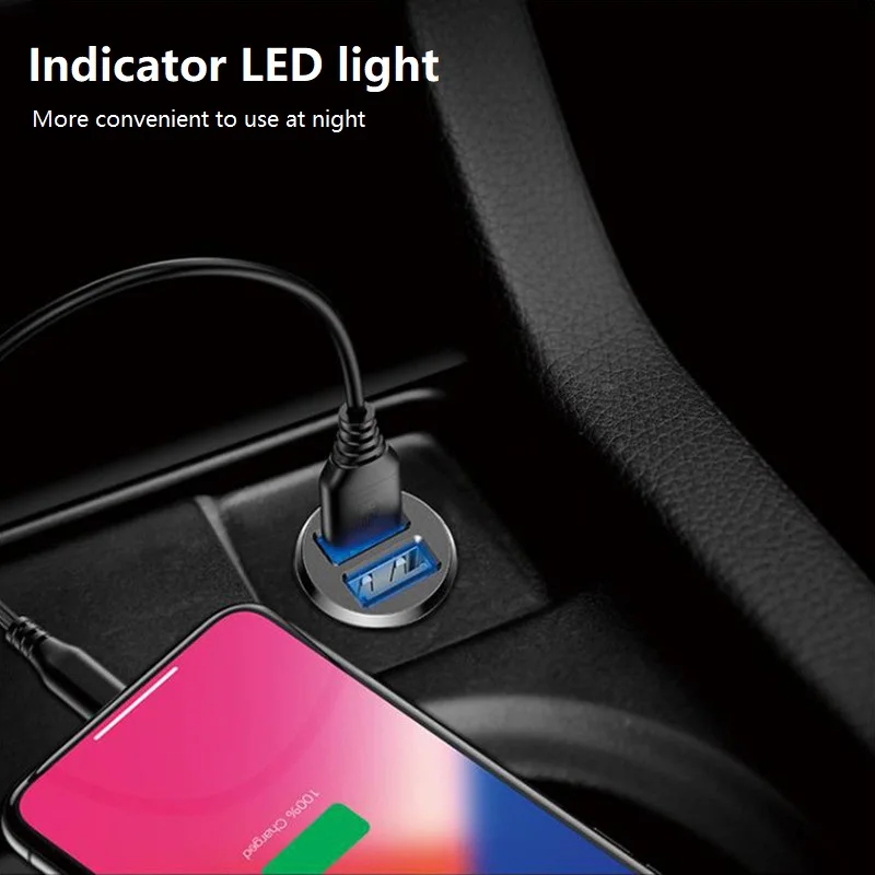 Мини usb зарядное устройство для авто с контрастным Зарядное Мобильный телефон