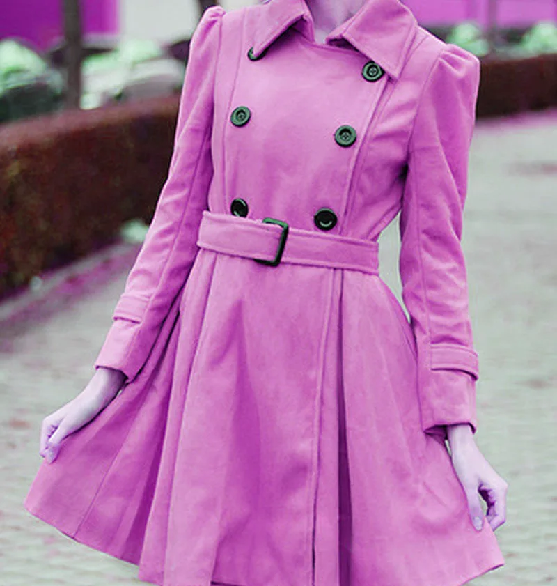 Мода 2020 женские осенне зимние пальто Длинная тонкая юбка шерстяная Верхняя